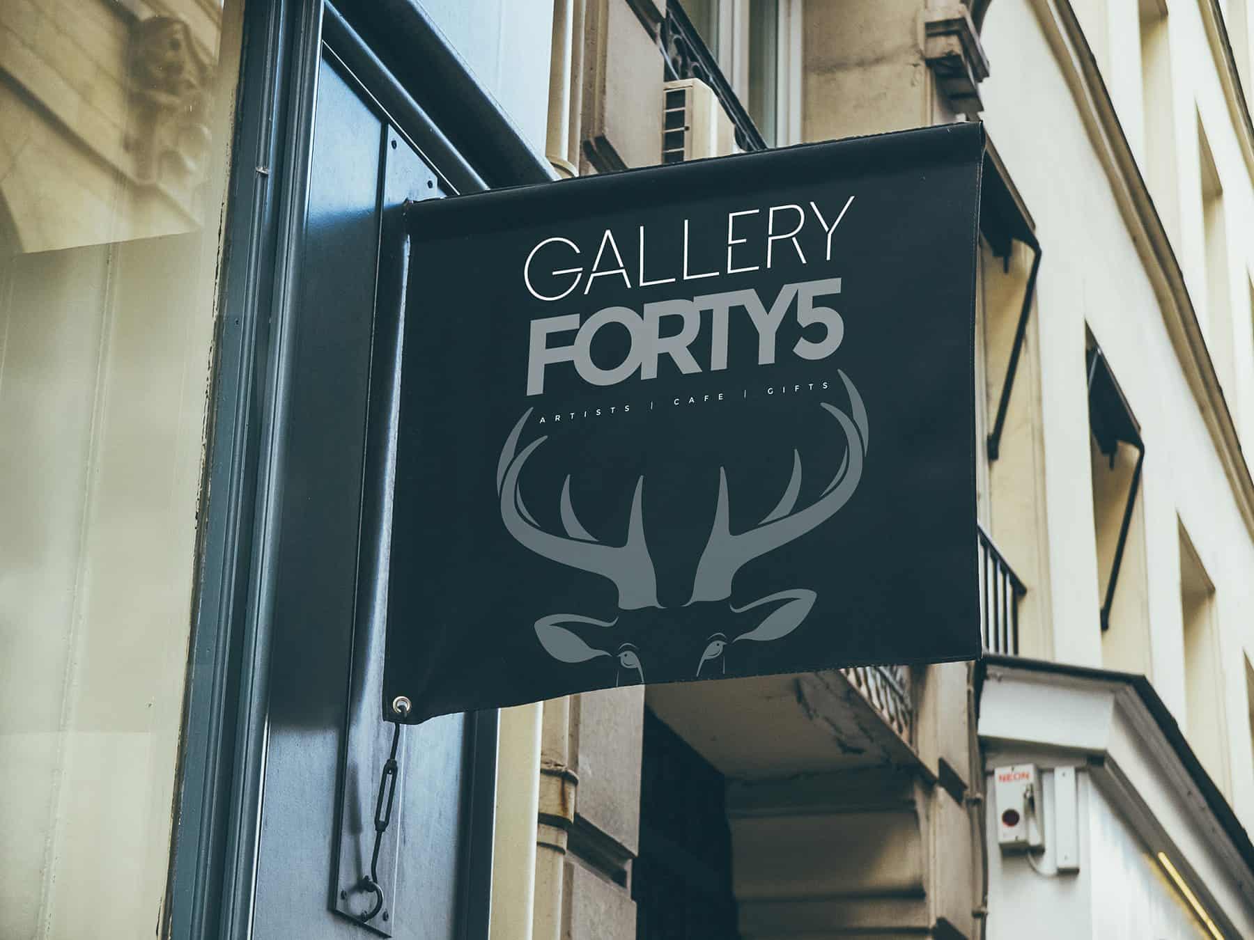 Gallery 45 Sign